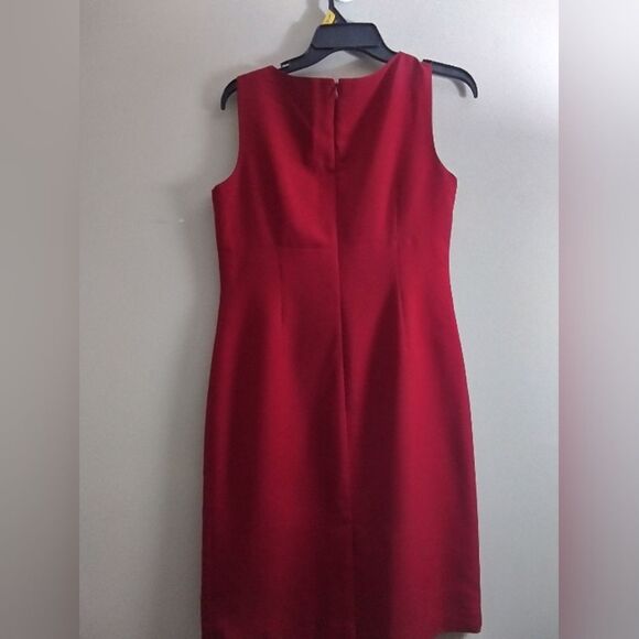 Le Suit Separates Red Sheath Dress Size 6 - Picture 2 of 6